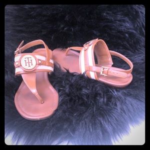 Tommy Hilflinger camel sandals